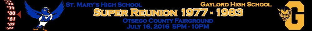 Gaylord High School / St. Mary's High School Reunion