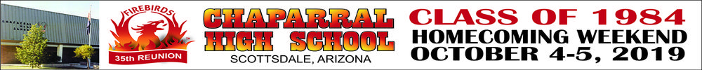 CHAPARRAL HIGH SCHOOL Reunion