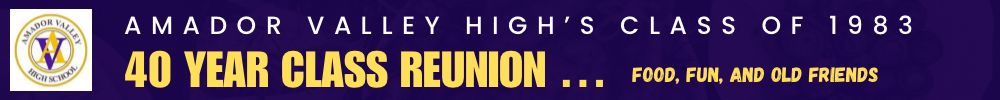 AMADOR VALLEY HIGH Reunion