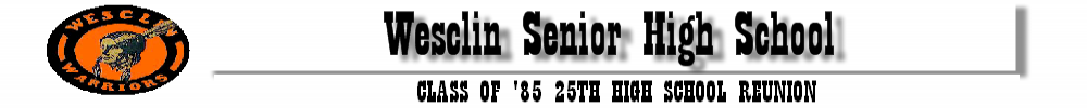 WESCLIN SR HIGH SCHOOL Reunion